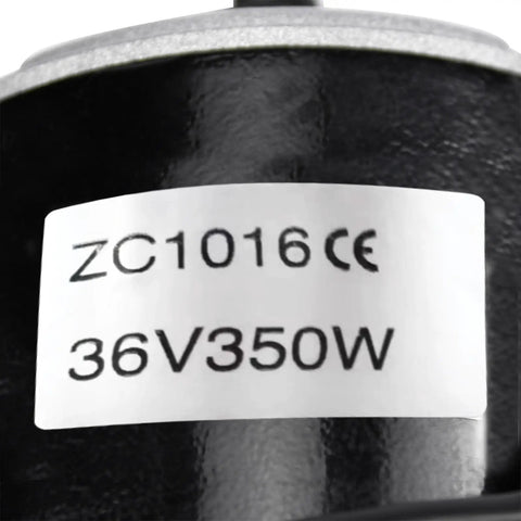 Label on 36V 350W Brushed Motor With 2750 RPM For Electric Scooters Bicycles Go Karts And DIY Projects Reversible Rotation
