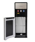 Bottom Loading Water Dispenser With Three Water Modes Hot Cold And Room Temperature, open bottom load compartment view