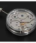 Manual Mechanical Watch Movement Replacement 17 Jewels Fits ST3620 6498, visible gears and jewels in silver metal casing.