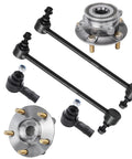 AWD Front Wheel Bearing Hubs Kit For 2008 To 2015 Mitsubishi Lancer Includes Two Front Wheel Bearing Hubs Assemblies Two Outer Tie Rod Ends And Two Sway Bar End Links For A Solid Driver Friendly Replacement That Keeps Your Lancer Rolling Smooth