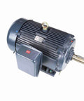 Proven Workhorse 125 Hp Three Phase Electric Motor 1800 Rpm 460 Volt Tefc Nema 444T Frame Rigid Base Mount with smooth housing.