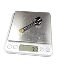 2 Pack Omni FPV Antenna 5.8G RHCP 2.6dBi SMA on digital scale showing 77g