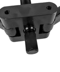 Black lower bearing carrier puller tool with central bolt for removing gearcase bearings in outboard motors.