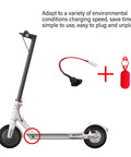 Electric Scooter Charging Port Cover With Silicone Sleeve And Connector Wire Durable Rainproof Protector Accessory
