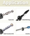 Drill Stop Bit Collar Set With Allen Wrench For Precision Drilling on twist, woodworking, multi-function, and ceramic drill bits.