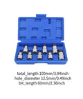 Sleek Nishiyuenyi Hex Bit Socket Set Drilled Allen Kit Impact Metric Heavy Duty Chrome Alloy Steel Zinc Bits Perfect For Tough Appliances And Heavy Repair Jobs That Need Real Grit And Durability. Blue case with 100mm hex bit sockets for 12.5mm drives