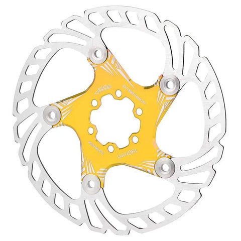 Straight Fire Mountain Bike Disc Brake Pads 180Mm Five Nail Design Hydraulic Mechanical Compatible stainless steel aluminum alloy rotor.