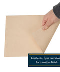 Straight Up Quality Veg Tan Cowhide Sheets For Authentic Leather Crafting 12 By 12 Inches At 3/4 Oz Thick shown being unwrapped.