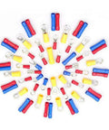 Check Out This Awesome 1200 Piece Quick Connect Terminal Kit With Durable Copper And Tinned Plating For Easy Electrical Rezzos And Solid Wire Fixes That Actually Hold Up Under Pressure. assorted ring and butt crimp terminals, red blue yellow