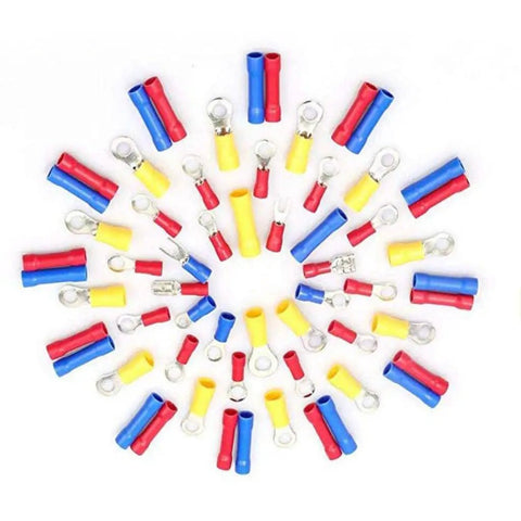 Check Out This Awesome 1200 Piece Quick Connect Terminal Kit With Durable Copper And Tinned Plating For Easy Electrical Rezzos And Solid Wire Fixes That Actually Hold Up Under Pressure. assorted ring and butt crimp terminals, red blue yellow