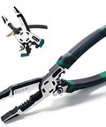 10 In 1 Wire Stripper Tool For Electrical Cables Heavy Duty Multi Tool Pliers With Wire Crimper Side Cutter Shearing Deburring