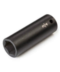 Heavy Duty 1/2 Inch Drive X 3/4 Inch 6 Point Impact Socket With Deep Full Length Well And Bold Laser Markings for stubborn bolts.