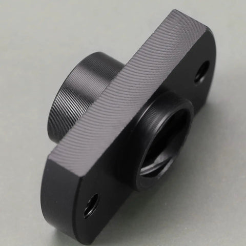 Close-up of a Six Piece T8 Lead Screw POM Nut, compatible with Creality Ender 3 Pro, showing surface texture and design.