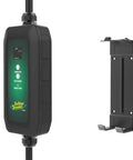 Dead Simple 16 Amp Level One Portable Ev Charger with digital screen and wall mount for easy charging setups.