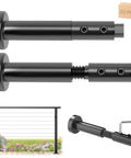 20 Pack Black Swageless Invisible Cable Railing Kit With T316 Stainless Steel Reusable Fittings for 2x2 Metal Railing Post