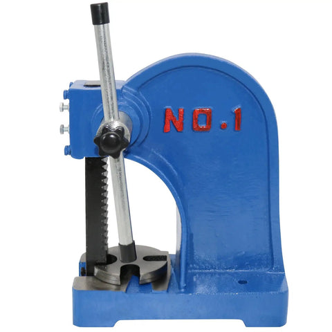 1 Ton Manual Desktop Punch Press Machine With 5.5 Inch Work Height Cast Iron Body For Stamping Bending Stretching And Forming