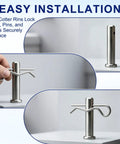 Five Size Cotter Pins R Clips Kit For Trailers Lawn Mowers Trucks ATVs And More With Spring Steel Hitch Pins Clamps And Fasteners Silver Universal Fit Multipurpose Trailer Gear For DIYers And Pros. Silver cotter pin securing a bolt in easy-installation demo