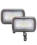30W LED Flood Light for Outdoor Security, 2700 Lumens, 3000K Warm White, 120-277V Universal with adjustable knuckle mount