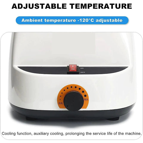 Heavy Duty Optical Frame Warmer And Hot Air Eyeglasses Heater Featuring 550W Ceramic Heating control dial and on/off switch