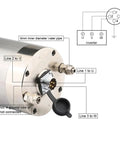 Heavy Duty 4.0Kw Water Cooled Spindle Motor With Er25 Collet For 380V Cnc Router and milling rig installation wiring diagram