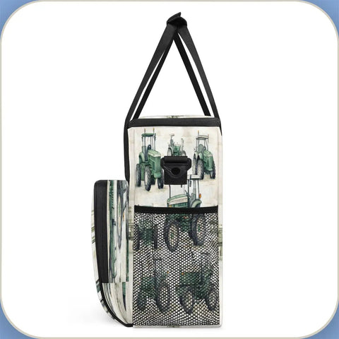 Farm Truck Rustic Coffee Maker Bag Tote with shoulder strap waterproof polyester foil lined case for Keurig K Mini travel view