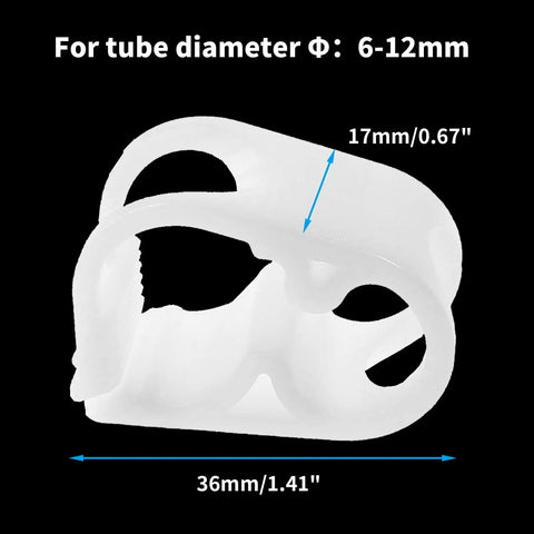 Five Pack Adjustable Plastic Tubing Clamps 1/4 To 1/2 Inch OD Hose Clip Water Flow Control durable POM plastic construction