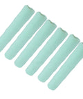 14 Inch Paint Roller Cover For Smooth Walls Heavy Duty Latex Foam Roller Sleeve With Drip Free Hold, six roller sleeves in a row.