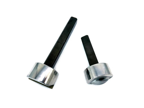 Workhorse Power Hammer Louver Dies With Five Eighth Inch Square Shank Machined From Cr12 Alloy Steel For Quick Quarter Inch Louver Stamps In Thin Sheet Metal And Aluminum Bodywork Setup
