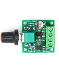 Low Voltage PWM Motor Speed Controller For DC Motors With 1.8V, 3V, 5V, 6V, Or 12V Input And 2A Drive, Output Up To 30W