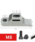 Heavy Duty Vise With One Way Side Clamp For Cnc Milling Machine, M8 model side clamp grip tool made from #45 steel.