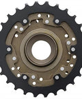 Tourney TY MF TZ500 6 Speed Freewheel 14 To 28 Tooth For Bicycle Multicolor Finish Multi Speed Replacement Cassette Style