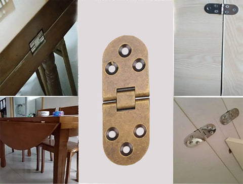 Dead Nuts Heavy Duty Flip Top Hinges Built Like A Tank For Sewing Tables And Butler Trays smooth bronze hinges installed on furniture.