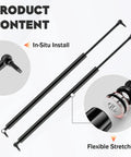 Rear Hatch Liftgate Supports For 1998 2003 Durango Set Of 2 Gas Struts with in-situ install and flexible stretching detail