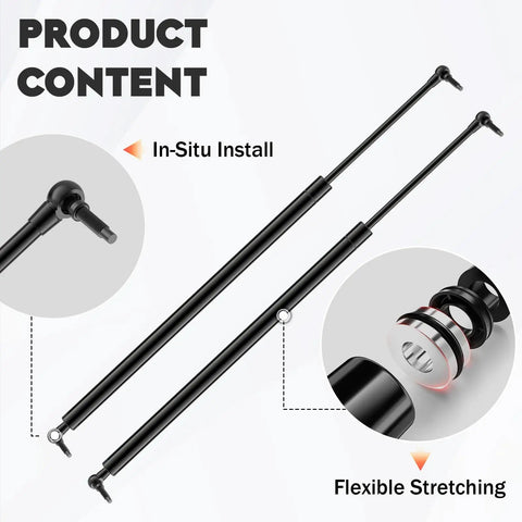 Rear Hatch Liftgate Supports For 1998 2003 Durango Set Of 2 Gas Struts with in-situ install and flexible stretching detail