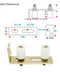 Slide Gate Guide Roller With L Post Bracket Adjustable Dual Nylon Rollers For Patio Doors And Sliding Gates Built To Last