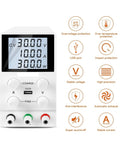 Adjustable AC DC Power Supply For Repair Pros And DIYers PCB And Phone Fixes Portable with LED display and smart fan