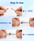 Steps to use Beefy 12 Pcs Wire Keychain Cable Stainless Steel Loops Key Ring 2mm Coated Key Chain 6 Inch Keychain