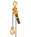 Low Headroom Lever Hoist With Hook Mount, 1.5 Ton Capacity, 10 Feet Lift, 13.2 In Headroom, 10.4 In Lever Length, All Steel