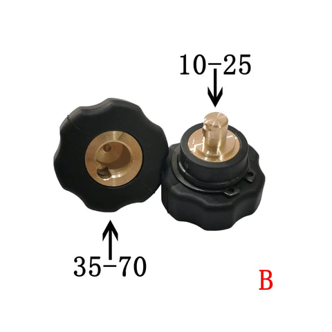 Durable Welding Connector Conversion Plug Adaptor For 10-25 And 35-50B, Quick Swap, Easy Install, black connector with brass interior