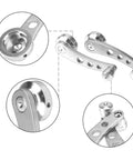 Upgrade Your Ride With These Heavy Duty Billet Aluminum Window Handle Cranks Silvery Fit For Most Cars Replaces Old Winder Kits Durable Anodized Finish Auto Interior Parts, pair
