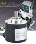 Heavy-Duty 38mm Rotary Encoder With Stainless Steel Shaft And Metal Shell, Industrial Grade Position Sensor For Precision Machinery
