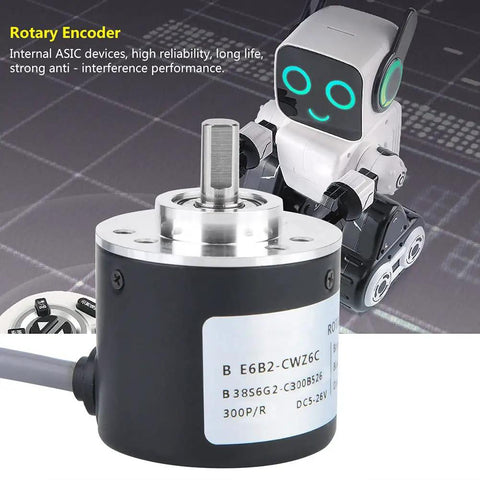Heavy-Duty 38mm Rotary Encoder With Stainless Steel Shaft And Metal Shell, Industrial Grade Position Sensor For Precision Machinery