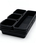 Eight Piece Interlocking Drawer Organizer Trays That Lock In Place Go To Solution For Kitchen Bathroom Office And Desk Drawers