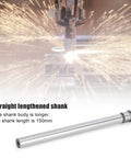 ER11M-150L Straight Shank Collet Chuck Holder For CNC Milling And Lathe Work 150mm long shank under sparks backdrop