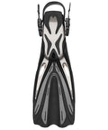 Powerful Open Heel Diving Fins For Scuba And Snorkeling, No-Fuss Adjustable Buckles, Lightweight Polypropylene And TPR Blade
