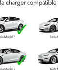 Tesla Model Y, Model 3, Model S, and Model X compatible with Level 2 Electric Vehicle Charger 40 Amp 240 Volt NEMA 14 50 Plug 16 Ft Cable.