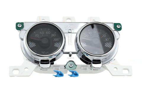 Ford Racing 15-17 Mustang GT Performance Pack Boost Gauge Kit With Oil Pressure And Vacuum Dash Gauges, front view