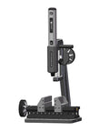 Pro Level Double Ended Mini Bench Vise With Heavy Duty Aluminum Body and Drill Press Compatible Mount for Nail It Every Time Small Part Holding