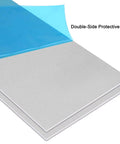 6061 T651 Aluminum Sheet Metal 6 By 12 By 1/16 Inch Flat Plate With Protective Film showing double-side protection