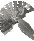 Sixteen Piece 29 Degree Acme Screw Pitch Gauge Stainless Steel For Pro Grade T Thread Pitch Measurement And Lathe Tool Setup